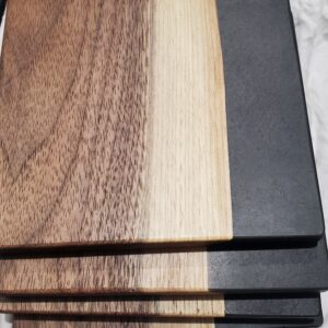 live edge and epoxy coasters